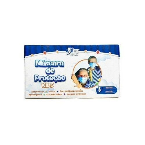 Máscara Descartável FT Mask Kids Bran Caixa 20 Unidades