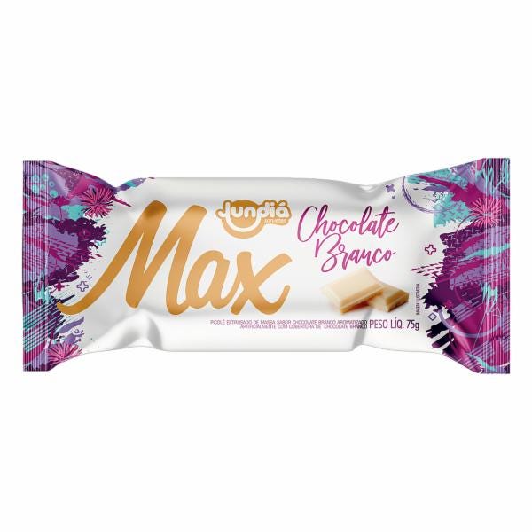 Sorvete Jundiá Max Chocolate Branco 75g