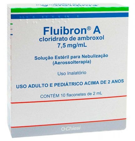 Fluibron A 7,5mg/ml Solução para Inalação Caixa 10 Flaconetes 2ml
