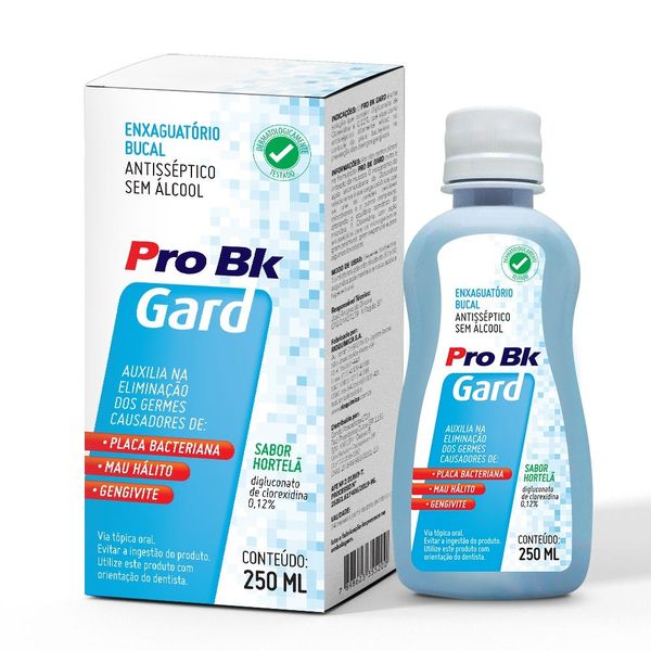 Enxaguatório Bucal Pro Bk Gard Sabor Hortelã Frasco 250ml
