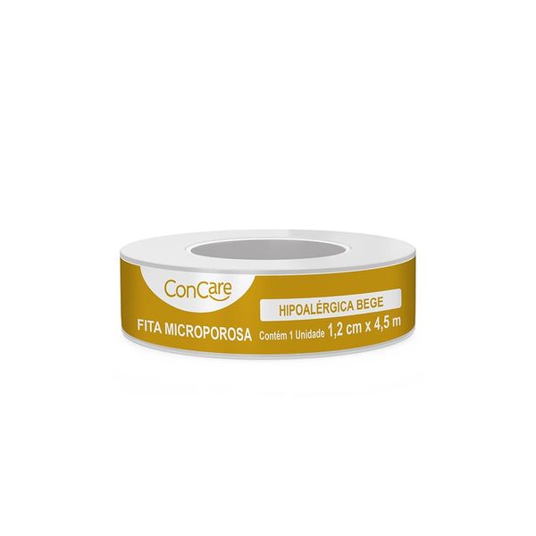Esparadrapo Concare Microporoso Bege 1,25cm x 4,5m