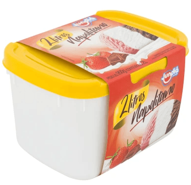 Sorvete Jundiá Napolitano 2 Litros