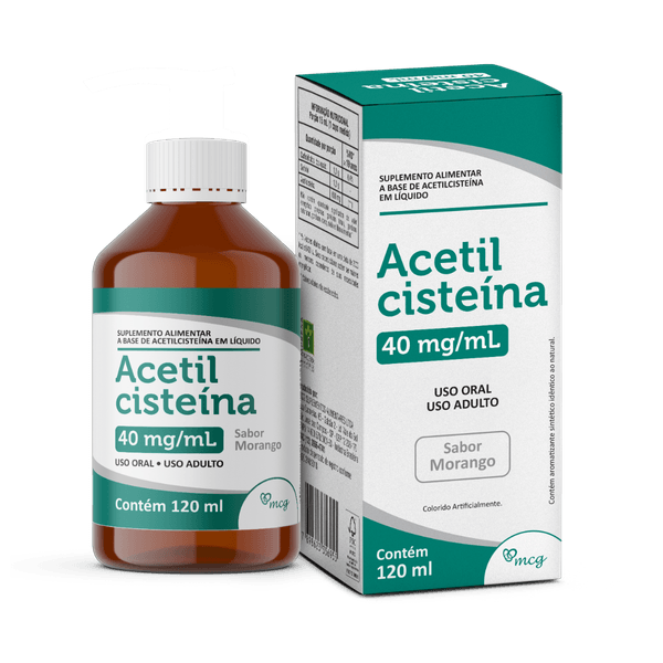 Acetilcisteína 40mg/ml Xarope Adulto Frasco 120ml