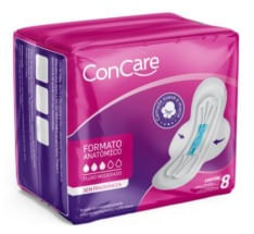 Absorvente Concare Com Abas Leve 8 Pague 7 Unidades