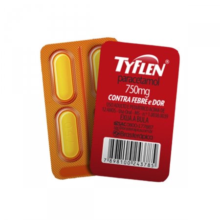 Tyflen 750mg 4 Comprimidos