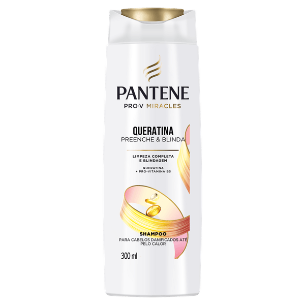 Shampoo Pantene Pro-V Miracles Queratina Preenche e Blinda Frasco 300ml