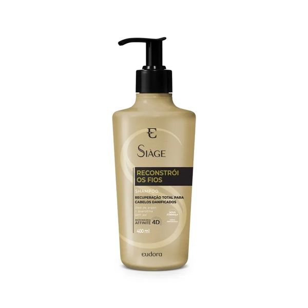 Shampoo Siàge Eudora Reconstrói os Fios Frasco 400ml