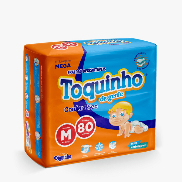 Fralda Toquinho de Gente Confort M 80 Unidades
