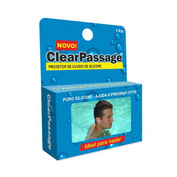 Protetor de Ouvido ClearPassage Silicone Adulto 1 Par Protetor de Ouvido Clear Passage Silicone Adulto 1 Par