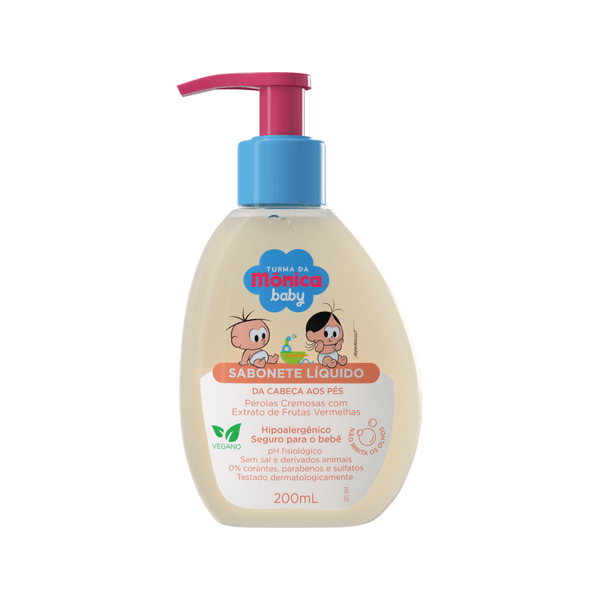 Sabonete Infantil Turma da Mônica Baby Pérolas Cremosas 200ml