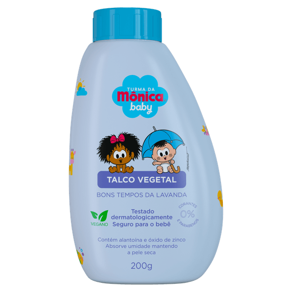 Talco Turma da Mônica Baby Bons Tempos da Lavanda 200ml