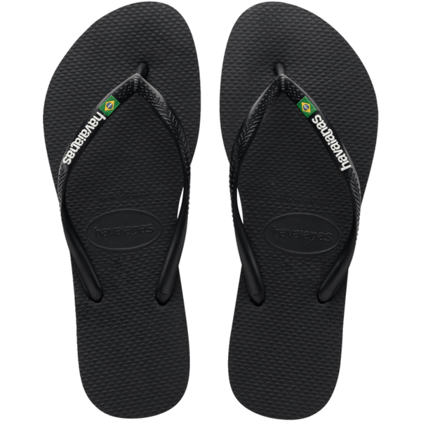 Sandália Havaianas Slim Brasil Preto Numeração 35/36