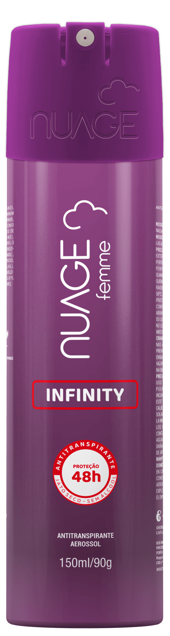 Desodorante Nuage Femme Aerossol Infinity 150ml