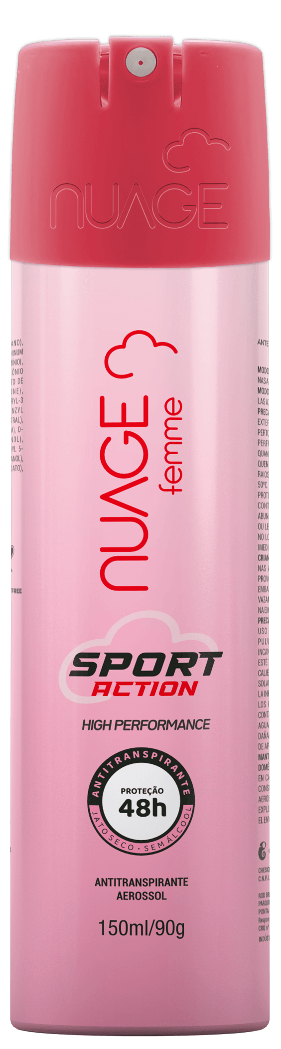 Desodorante Nuage Femme Aerossol Sport Action 150ml
