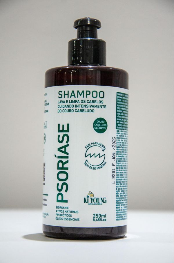 Shampoo Ki Young Psoríase 100% Natural Frasco 250ml Shampoo Ki Young Psoríase Frasco 250ml
