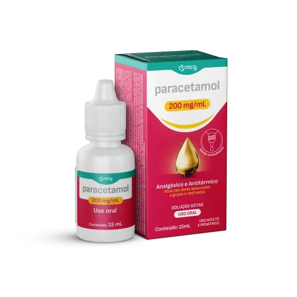 Paracetamol 200mg/ml Mcg Gotas Frasco 15ml