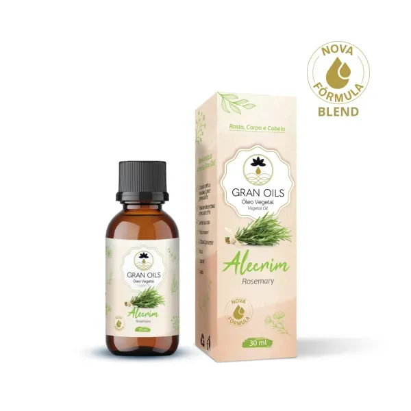 Óleo Capilar e Corporal Vegetal de Alecrim Gran Oils 30ml