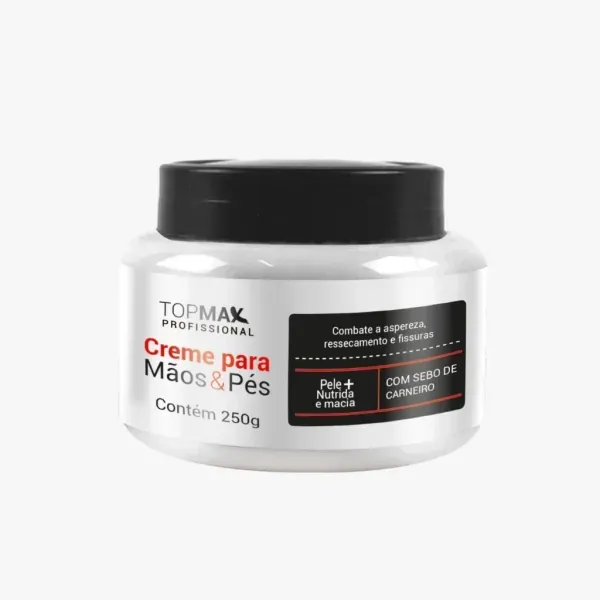 Hidratante Para Mãos e Pés Topmax Profissional 250g