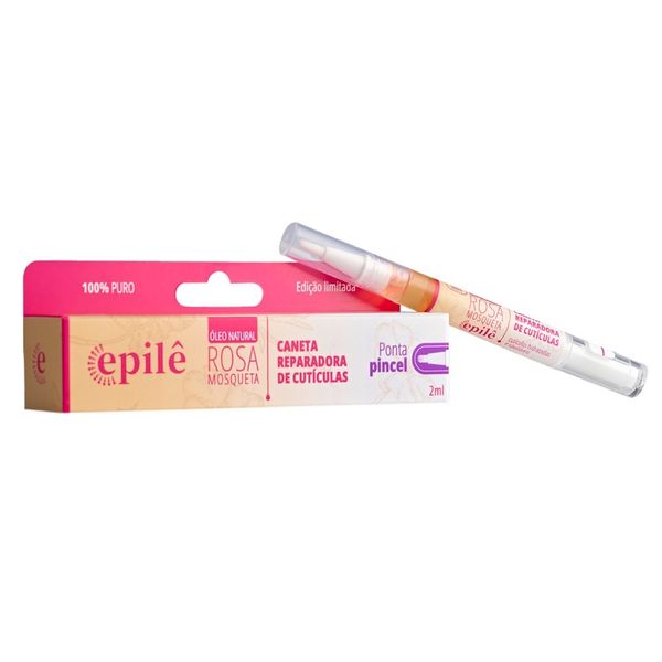 Caneta Reparadora de Cutícula Epilê Rugol Rosa Mosqueta Ponta Pincel 2ml
