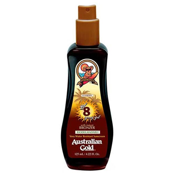 Protetor Solar Australian Gold Bronzer FPS8 Frasco 125ml