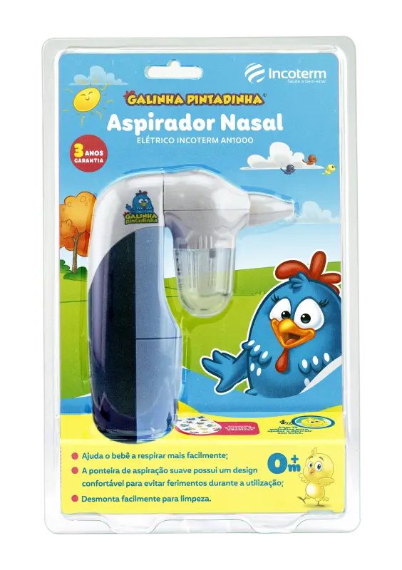 Aspirador Nasal Elétrico Incoterm Galinha Pintadinha Na1000