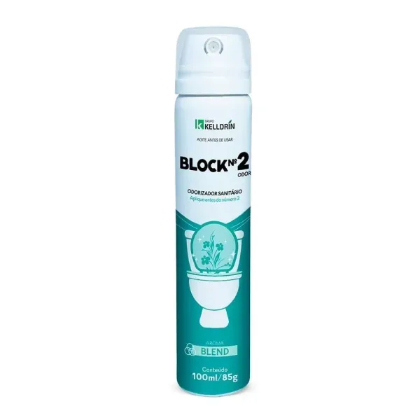 Bloqueador de Odor Sanitário Kelldrin Block N2 Blend Aerossol 100ml