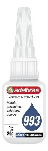 Cola Adesiva Adelbras Instantânea 993 20g