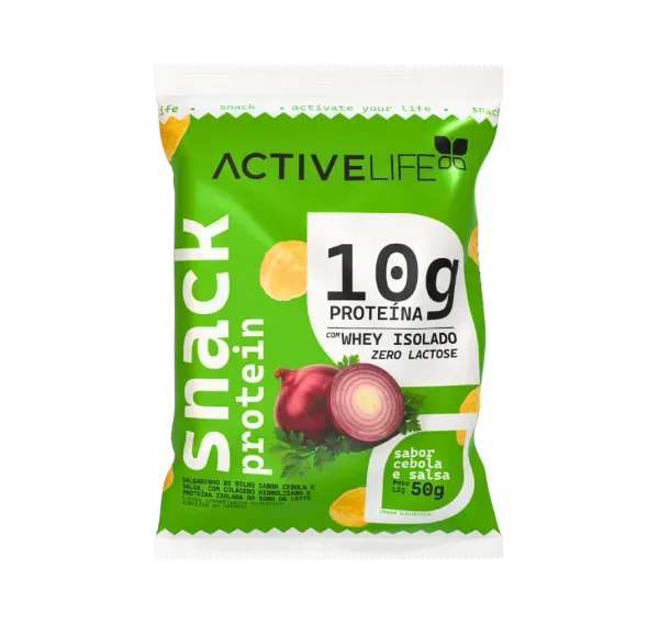 Salgadinho Snack Proteico Active Life Cebola e Salsa 50g
