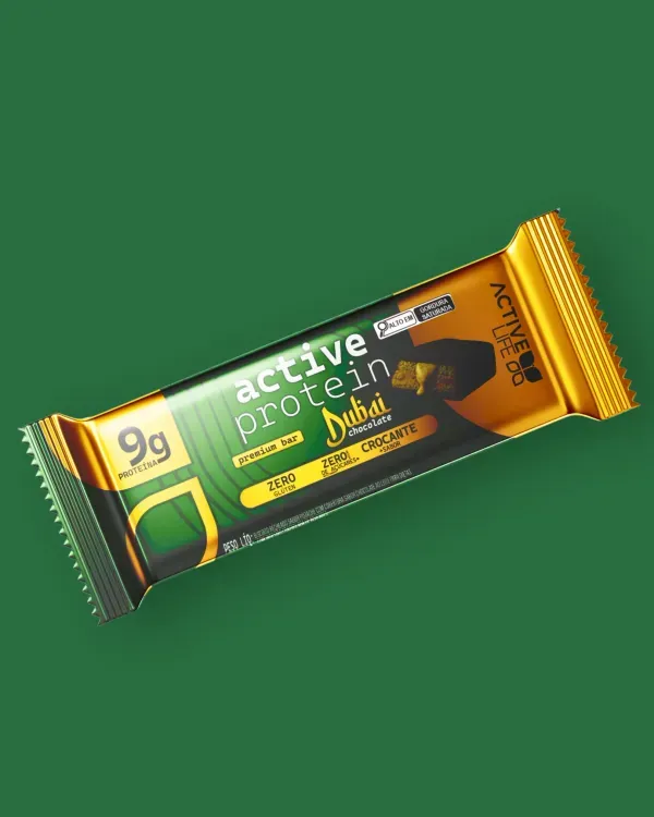 Barra de Proteína Active Life Dubai Chocolate 50g